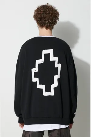 MARCELO BURLON Felpa in cotone Tempera uomo