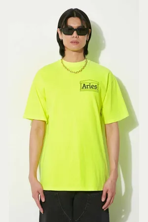 ARIES T-shirt in cotone Fluoro Temple SS Tee uomo colore SUAR60000X