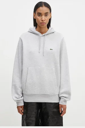 Lacoste Felpa colore con cappuccio