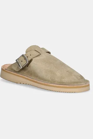 FRACAP Ciabatte slide in camoscio Mules colore S100
