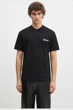 Barbour T-shirt in cotone Bowery OS Graphic uomo colore MTS1338