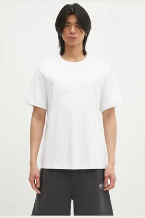 Helmut Lang T-shirt in cotone Logo Ov Tee.Hvy Ever uomo colore con applicazione O04HM599