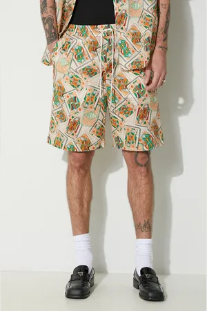 Drôle de Monsieur Pantaloncini in lino Le Short Jeu de Cartes colore D-BS138-LI002-PC