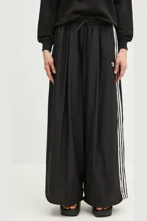 Y-3 Pantaloni 3-Stripes Nylon Pants donna colore con applicazione JD5997