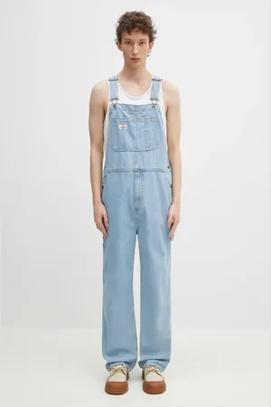Dickies Salopette di jeans Classic Denim Bib Vintage Aged Blue uomo colore DK0A4XYAC151