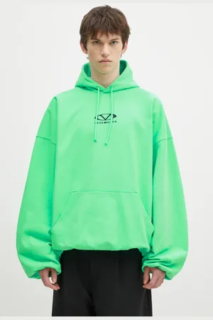 Vetements Felpa Oval Logo Cropped Boxy uomo colore con cappuccio UA66HD600E