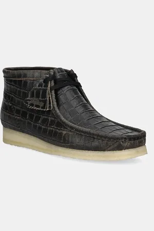 Clarks Scarpe in pelle Wallabee Boot uomo colore 26179191