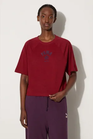 PUMA T-shirt in cotone Classics Play Paris Relaxed Tee donna colore 626808