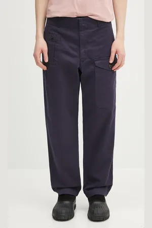 HUMAN MADE Pantaloni in cotone Straight Cargo Pants colore HM29PT010