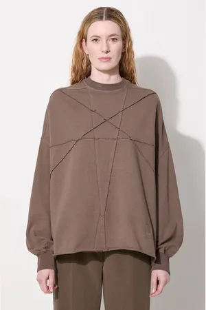 Rick Owens Rick Owens felpa in cotone Crater T donna colore DS02D2235.RIGET1