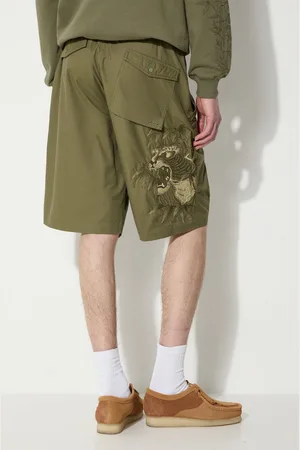 Maharishi Pantaloncini Maha Tiger Loose Snoshorts uomo colore 5099.OLIVE