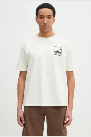 Rhude T-shirt in cotone Chevron uomo colore RHPS25TT02012