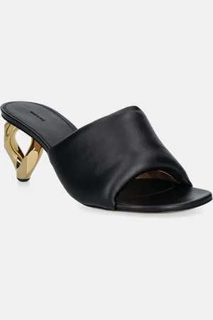 J.W.Anderson Infradito in pelle Chain Heel Open Mule donna colore SN0076.LA0161.999