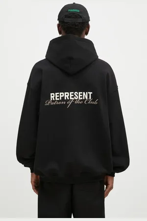 Represent Felpa in cotone Patron Of The Club Hoodie uomo colore con cappuccio MLM4270.001