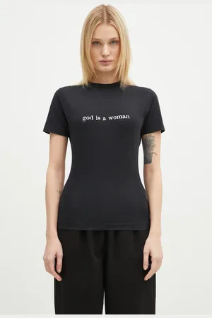 Vetements T-shirt in cotone God Is A Woman Fitted Hourglass donna colore WA66TR620B