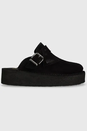 Clarks Ciabatte slide in camoscio Trek Wedge Mule donna colore 26175869