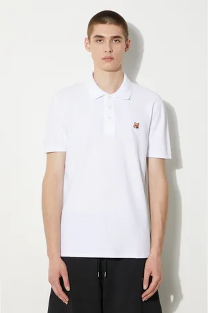 Maison Kitsuné Polo in cotone Fox Head Patch Regular Polo colore con applicazione LM00208KJ7002