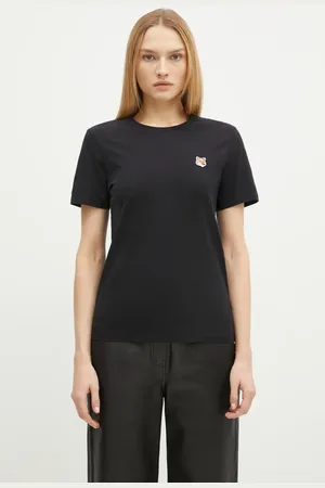Maison Kitsuné T-shirt in cotone Fox Head Patch donna colore LW00105KJ0008