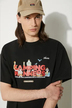 Nanga T-shirt Eco Hybrid Camping Manners Wild Animals Tee uomo colore NW2411.1G800.A