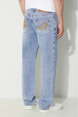 Billionaire Boys Club Jeans Diamond & Dollar Embroidered Denim uomo B24152