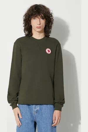 Fjällräven Felpa in cotone 1960 Logo Badge Sweater F87163.662 uomo 84144