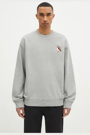 J.W.Anderson Felpa in cotone Puffin Embroidery Sweatshirt colore con applicazione JW0207.PG1632.945