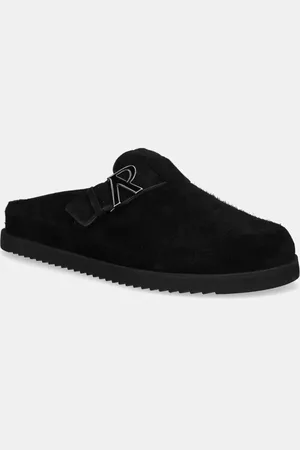 Represent Ciabatte slide in camoscio Initial Mule colore MLM9760.001