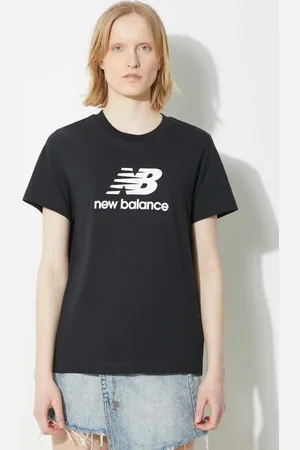 New Balance T-shirt in cotone Sport Essentials donna colore WT41502BK