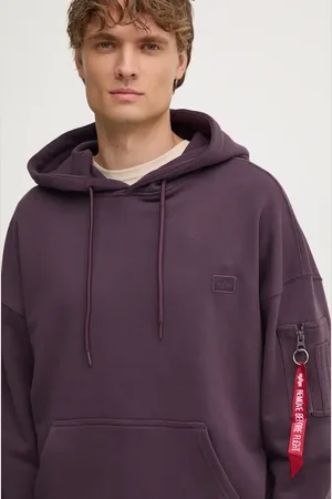 Alpha Industries Felpa Essentials RL uomo colore con cappuccio 146335