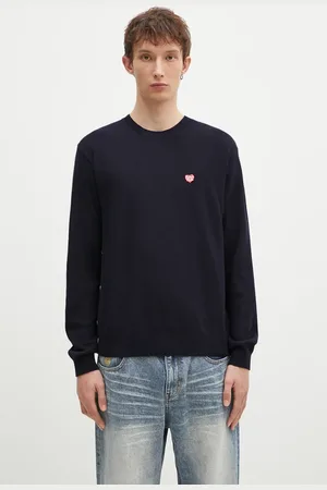 HUMAN MADE Maglione in lana Heart Badge Knit uomo colore HM28CS047