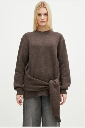 J.W.Anderson Maglione in misto lana Draped Tie Front Jumper donna colore KW1263.YN0384.958