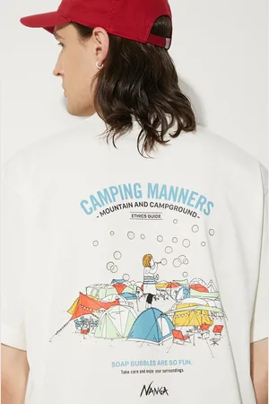 Nanga T-shirt Eco Hybrid Camping Manners Soap Bubbles Tee uomo colore NW2411.1G801.A