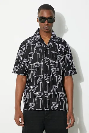 Represent Camicia in cotone Embrodiered Initial Overshirt uomo colore MLM212.01