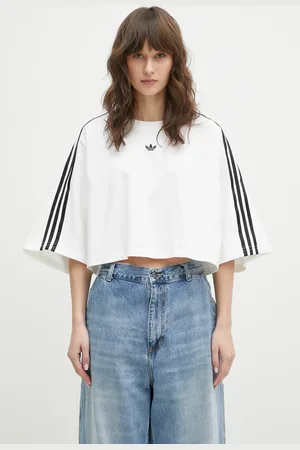adidas T-shirt in cotone BOXY TEE donna colore JY8886
