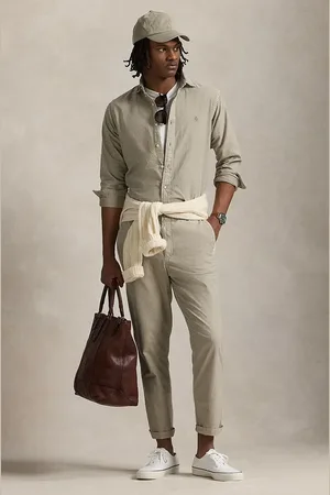 Ralph Lauren Pantaloni in cotone Flat Front uomo colore 710958589