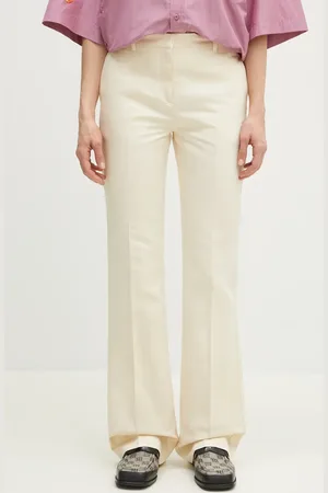 Kenzo Pantaloni in lino misto donna colore FF52PA1019GA.04