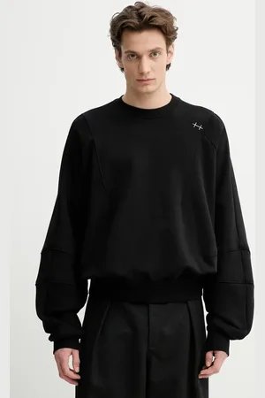 HELIOT EMIL Felpa in cotone uomo colore SS25_M_08_062_BLK01_CO