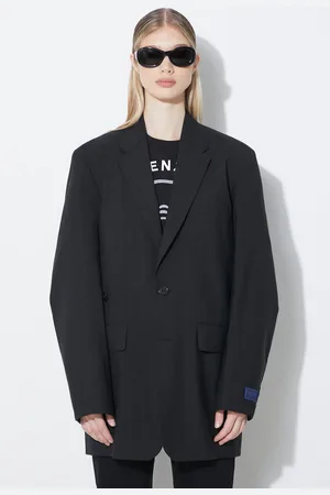 Kenzo Giacca in lana Solid Kimono Blazer colore FE52VE2469RB.99