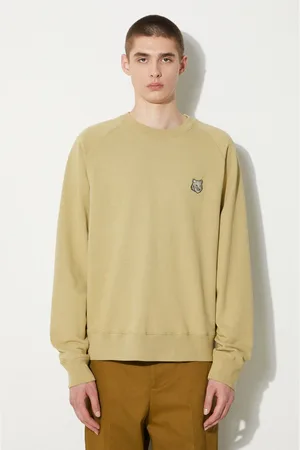 Maison Kitsuné Felpa in cotone Bold Fox Head Patch Oversize Sweatshirt uomo colore MM00304KM0001