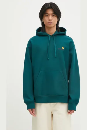 Carhartt Felpa Hooded American Script Sweat uomo colore con cappuccio I028279.2M1XX