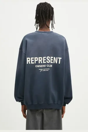 Represent Felpa in cotone Owners Club Sweater uomo colore OCM41115.224