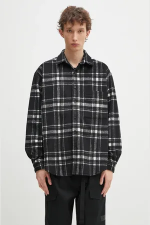 Mki Miyuki-Zoku Camicia in misto lana Check Flannel Shirt uomo colore CHECK.FLANNEL.SHIRT.BLA