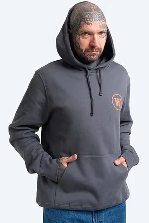 WoodWood Felpa in cotone Ian Hoodie uomo