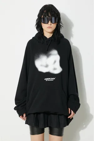 UNDERCOVER Felpa in cotone Hoodie donna colore con cappuccio UC1D1801.3