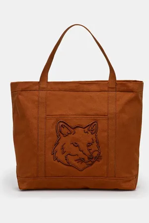 Maison Kitsuné Borsa in cotone Fox Head colore LW05104WW0107