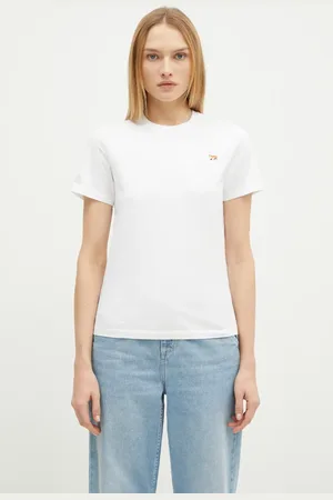 Maison Kitsuné T-shirt in cotone Baby Fox Patch Regular Tee Shirt donna colore MW00110KJ0008