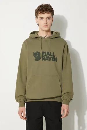 Fjällräven Felpa in cotone Logo Hoodie uomo