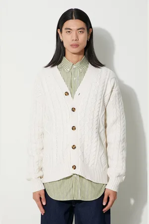 Drôle de Monsieur Cardigan in lana Le Cardigan Torsades C-CA113-WO018-CM
