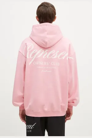 Represent Felpa in cotone Owners Club Script Hoodie uomo colore con cappuccio OCM41200.518