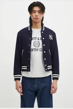 Sporty & Rich Giacca bomber in lana Yankees Serif Varsity colore OW007505635BL32